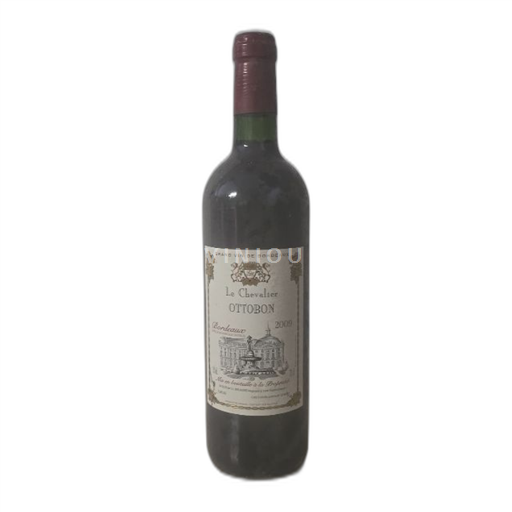 Vin Rouge sec Ottobon Le Chevalier 2009 France Bordeaux AOC