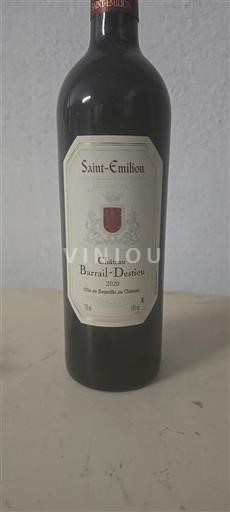 Bordeaux Saint-Émilion Château Barrail-Destieu 2020