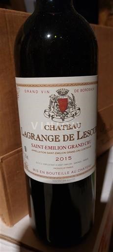 Bordoja Saint-Émilion Grand Cru Grand Cru Château Lagrange de Léscure 2015