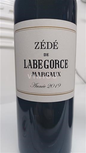 Bordeaux Margaux Labegorce Zédé de Labegorce 2019