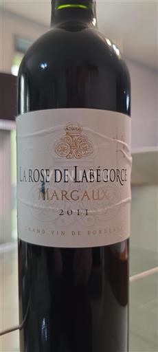 Burdeos Margaux Labégorce La Rose de Labégorce 2011