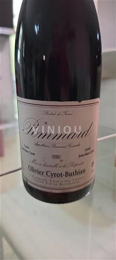 Bourgondië Pommard Olivier Cyrot-Buthiau Jean-Marc Cyrot Niet-geïntegreerd