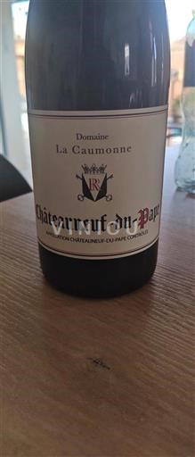 Vin Rouge sec Domaine La Caumonne 2023 France Vallée du Rhône Châteauneuf-du-pape AOC
