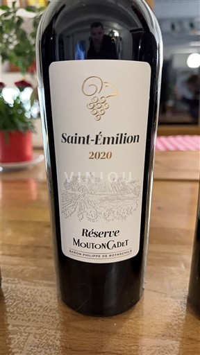 Bordeaux Saint-Émilion Mouton Cadet Réserve 2020