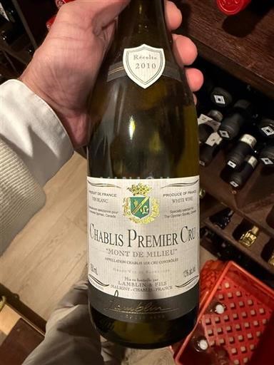 Borgogna Chablis Premier Cru Premier Cru Lamblin & Fils Mont de Milieu 2010