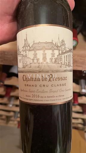 Bordeaux Saint-Émilion Grand Cru Pressac 2016