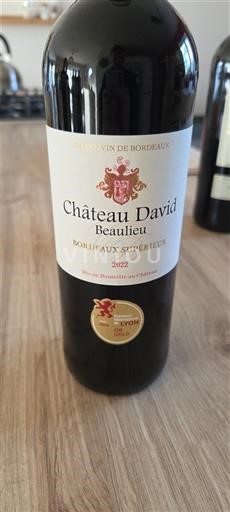 Bordeaux Bordeaux supérieur Château David Beaulieu 2022