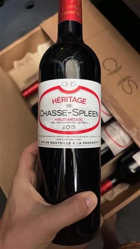 Bordeaux Haut-Médoc Château Chasse-Spleen Héritage de Chasse-Spleen 2015