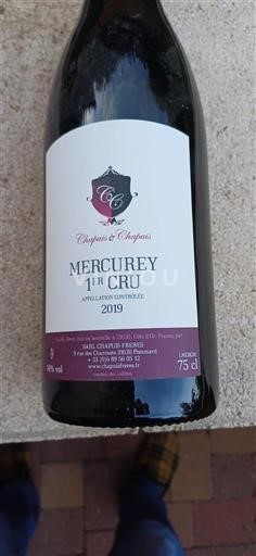 Borgoña No especificado Premier Cru Chapuis & Chapuis 2019