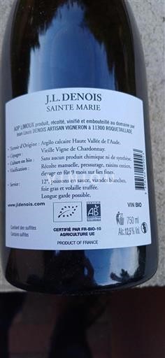 Langvedok Limoux J.L. Denois Sainte Marie 2018