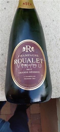 Champaña Champán Premier Cru Roualet Père & Fils Grande Réserve Sin añada