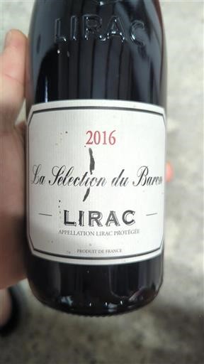 Valle del Rodano Lirac La Sélection du Baron 2016