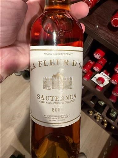 Bordéus Sauternes La Fleur Or 2001