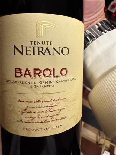 Piemonte Barolo Tenute Neirano 2018