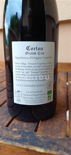 Burgundsko Corton Grand Cru Domaine Pavelot 2023
