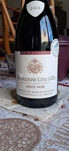 Bourgogne Bourgogne Côte d'Or Vignerons des Monts de Bourgogne 2022