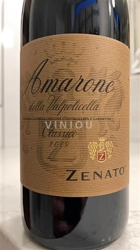 Vin Rouge sec Classico Zenato Azienda Vitivinicola Srl 2019 Italie Vénétie Amarone della Valpolicella DOCG