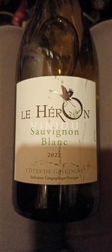 Sudoeste Côtes de Gascogne Le Héron Sauvignon Blanc 2022