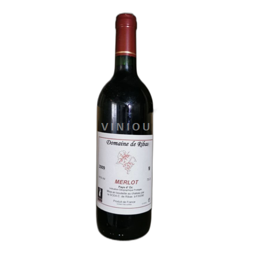 Vin Rouge sec Domaine Ribas 2009 France Languedoc et Roussillon Pays d'oc IGP