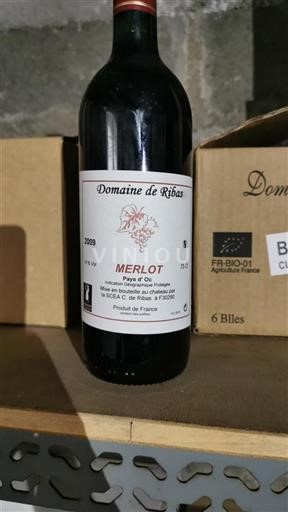 Languedoc og Roussillon Pays d'Oc Domaine Ribas 2009