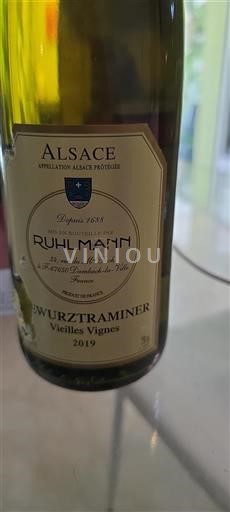 Alsace Grand Cru Ruhlmann Vieilles Vignes 2019