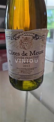 Östra regionerna Côte de Meuse Laurent Degenève Prestige 2012