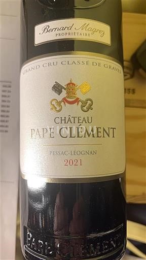 Bordeaux Pessac-Léognan Grand Cru Pape Clément 2021