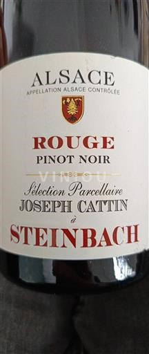 Vin Rouge sec Steinbach Joseph Cattin 2020 France Alsace Vin de France Grand Cru