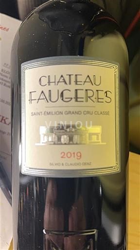 Bordeaux Saint-Émilion Grand Cru Classé Faugères 2019