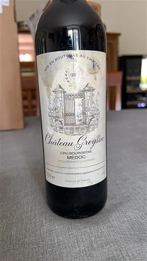 Bordéus Médoc Cru Bourgeois Greysac 1997