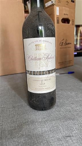 Vin Rouge sec Château Robert 1998 France Bordeaux Côtes-de-bourg AOC