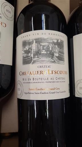 Bordeaux Saint-Émilion Grand Cru Château Chevaliers Lescours 2020