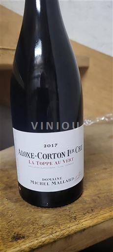 Bourgogne Aloxe-Corton Premier Cru Domaine Michel Mallard La Toppe au Vert 2017