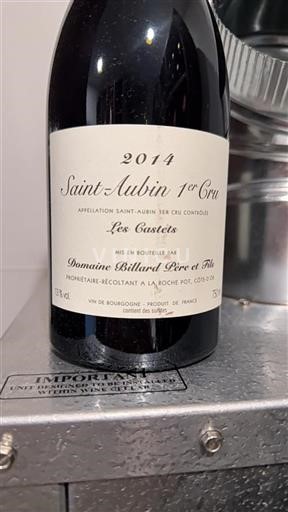 Burgundy Saint-Aubin Premier Cru Domaine Billard Père et Fils Les Castets 2014