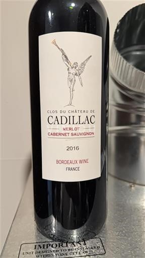Burdeos Bordeaux Château Clos du de Cadillac 2016