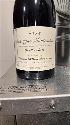 Burgundsko Chassagne-montrachet Domaine Billard Père et Fils Les Morichots 2014