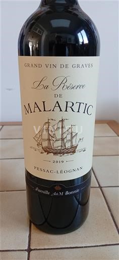 Bordeaux Pessac-Léognan Château Malartic-Lagravière La Réserve de Malartic 2019