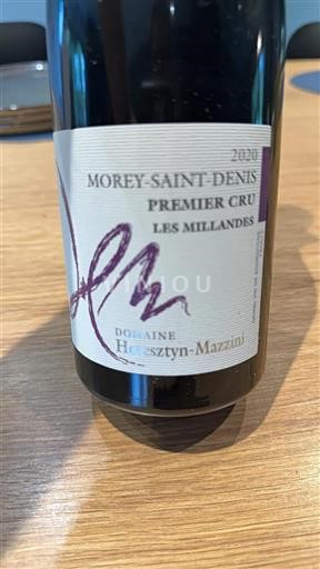 Burgundi Morey-Saint-Denis Premier Cru Domaine Heresztyn-Mazzini Les Millandes 2020