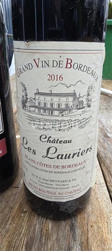 Bordeaux Blaye Côtes de Bordeaux Château Les Lauriers 2016