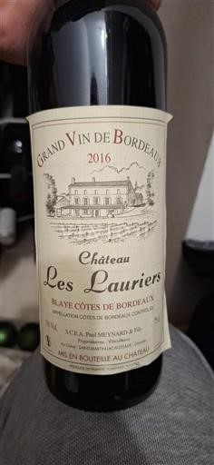 Bordeaux Blaye-Côtes-de-Bordeaux Château Les Lauriers 2016