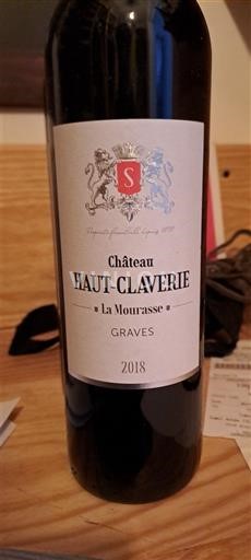 Bordeaux Graves Château Haut-Claverie La Mourasse 2018