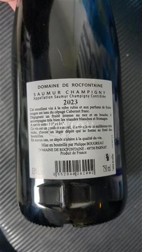 Valle della Loira Saumur-Champigny Domaine Rocfontaine 2023