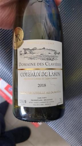 Loire Valley Coteaux-du-Layon Domaine Des Clavières 2018