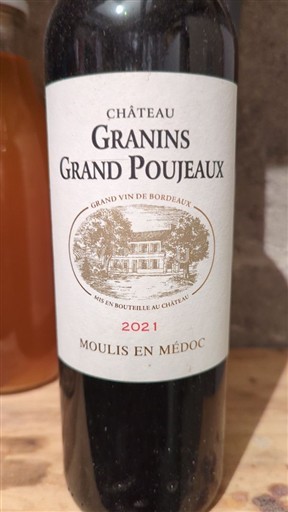 Bordeaux Moulis-en-Médoc Château Granins Grand Poujeaux 2021