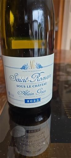 Burgund Saint-Romain Alain Gras Sous le Château 2023