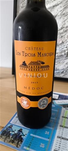 Bordeaux Médoc Cru Bourgeois Château Les Trois Manoirs 2015