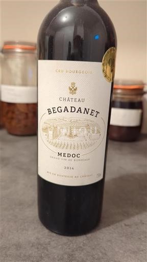Bordeaux Médoc Cru Bourgeois Château Begadanet 2014