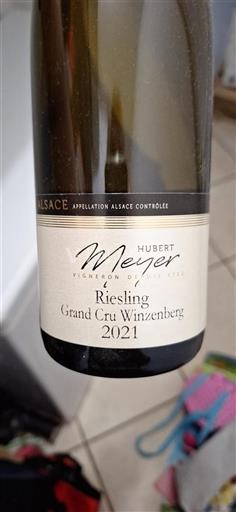 Alsácia Não especificado Grand Cru Hubert Meyer Riesling Grand Cru Winzenberg 2021
