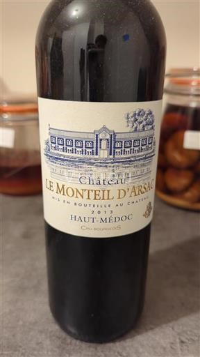 Bordeaux Haut-Médoc Cru Bourgeois Château Le Monteil Arsac 2013