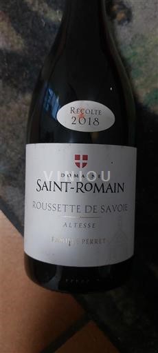 Saboia e Bugey Roussette de Savoie Domaine Saint-Romain 2018